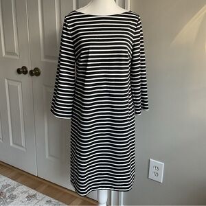 Roz & Ali Black & White Striped Dress